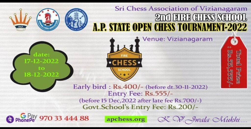 A.P. STATE OPEN CHESS TOURNAMENT-2022