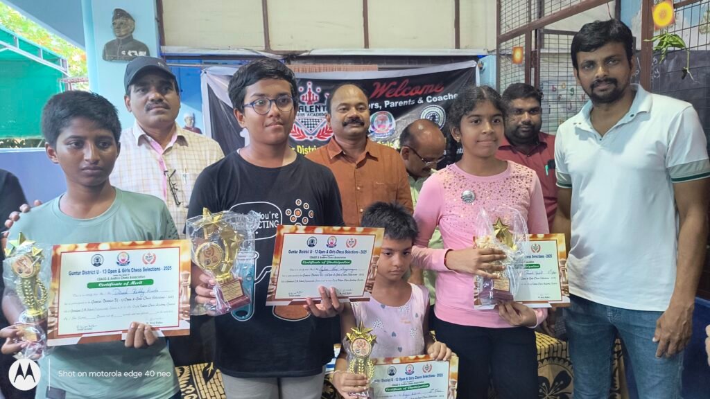 Guntur District Under-13 Chess Championship Selections Held at Greenland English Medium School